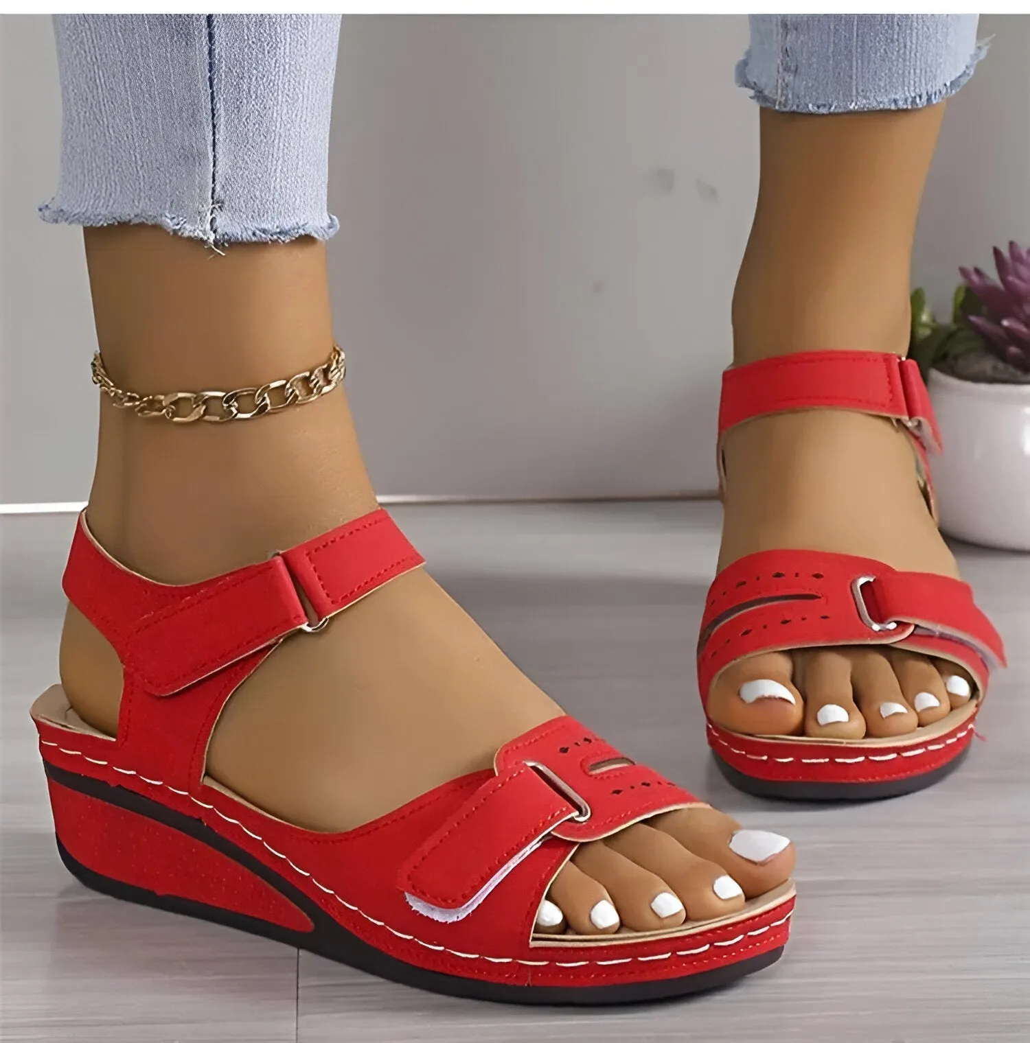 Ellen - Sandales compensées Soft Elegance