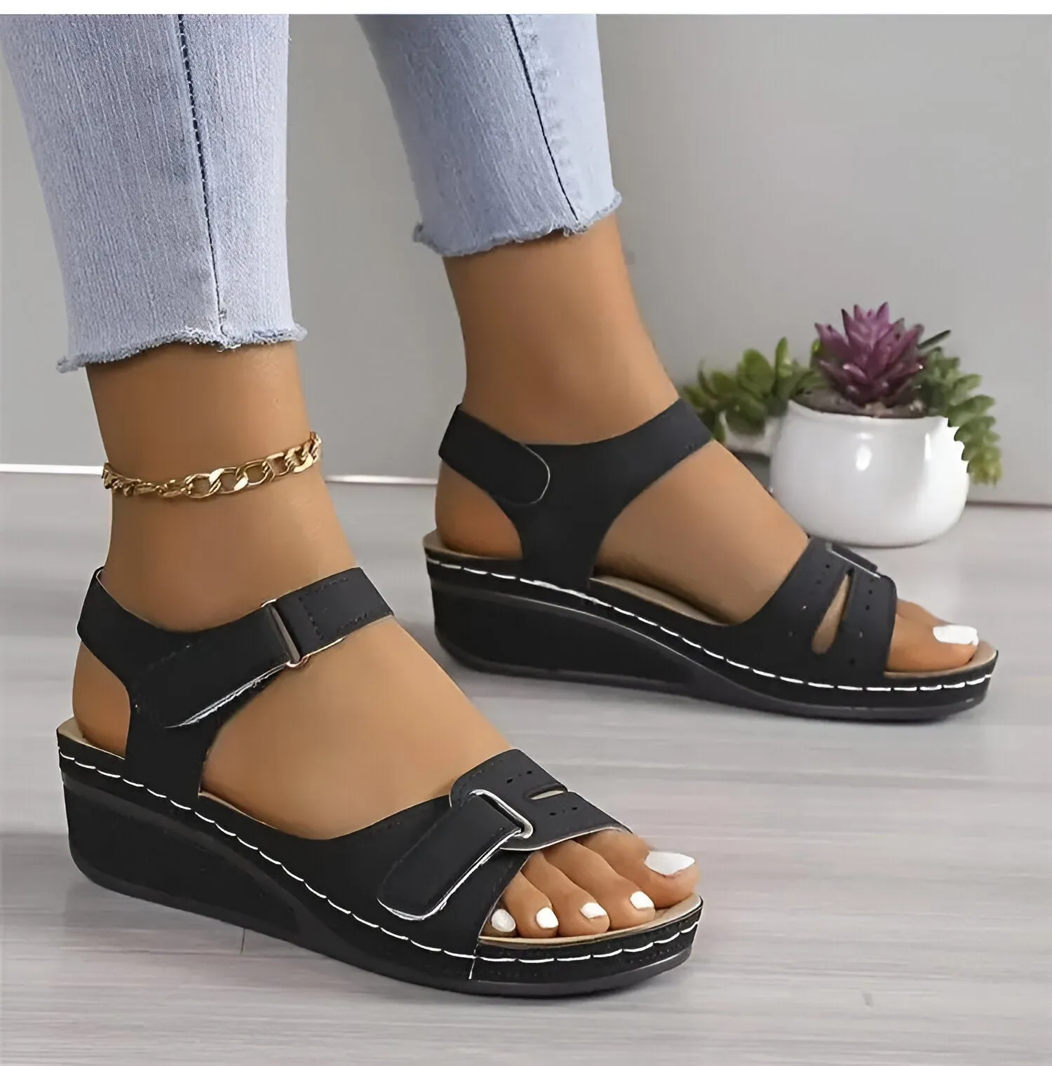 Ellen - Sandales compensées Soft Elegance