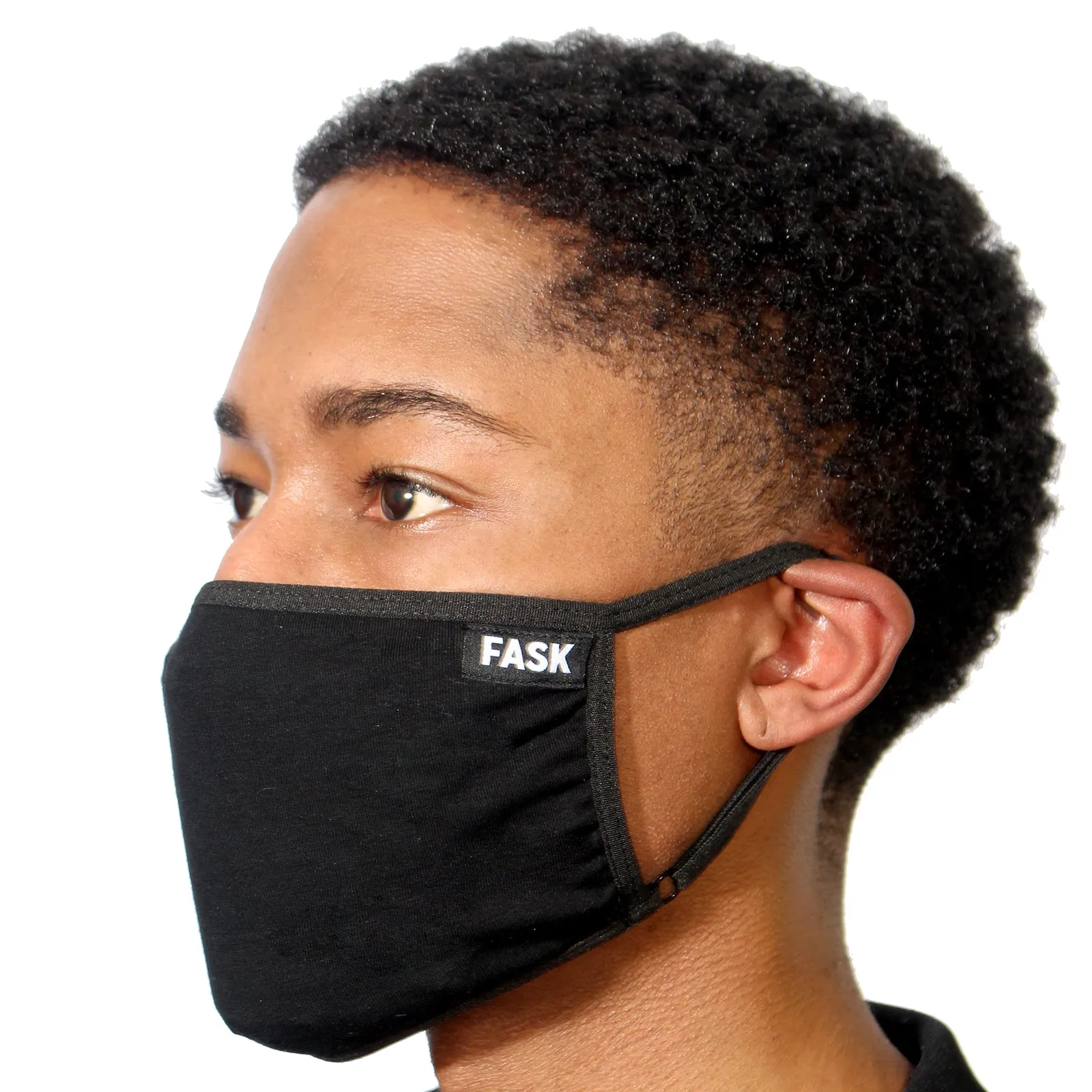 FASK Clean Cotton 2.0 Mask with Interchangeable Filter and Adjustable Size Strap