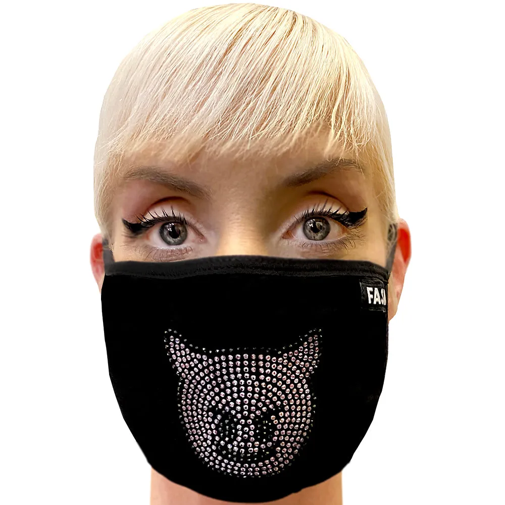 FASK Purple Demon Cotton 2.0 Stoned Mask with Interchangeable Filter and Adjustable Size Strap