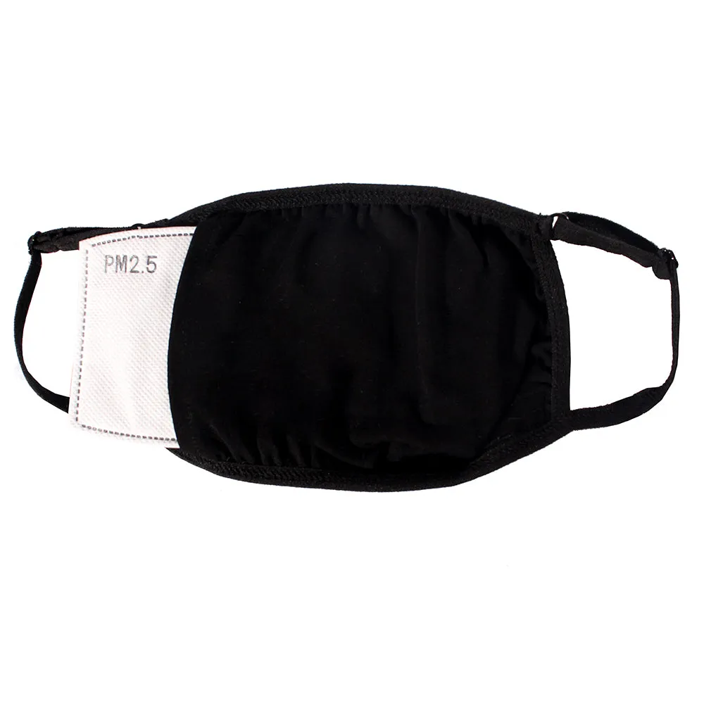FASK Skull Cotton 2.0 Stoned Mask with Interchangeable Filter and Adjustable Size Strap-Black