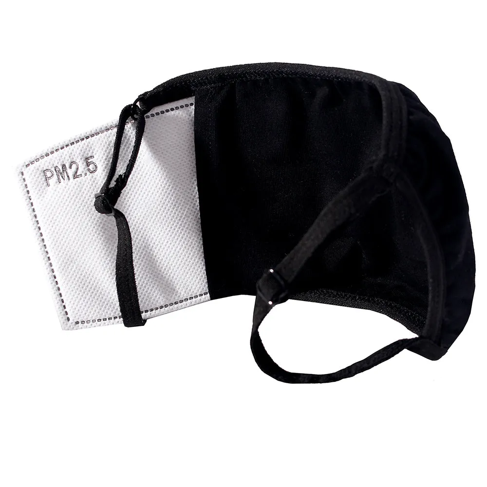 FASK Skull Cotton 2.0 Stoned Mask with Interchangeable Filter and Adjustable Size Strap-Black