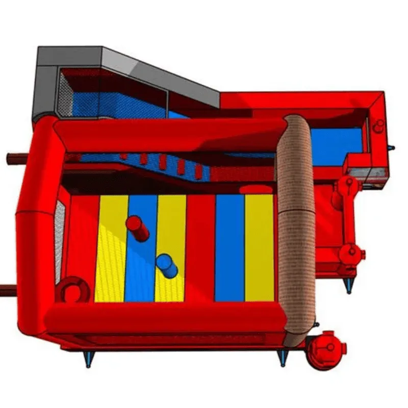 Fire Station Bouncy House Combo Wet n Dry