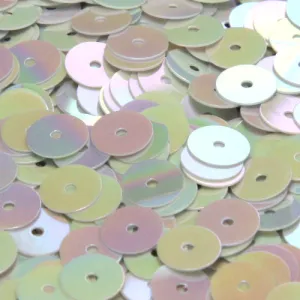 Flat Round Sequin #569 Light Gray (Opaque Iris)