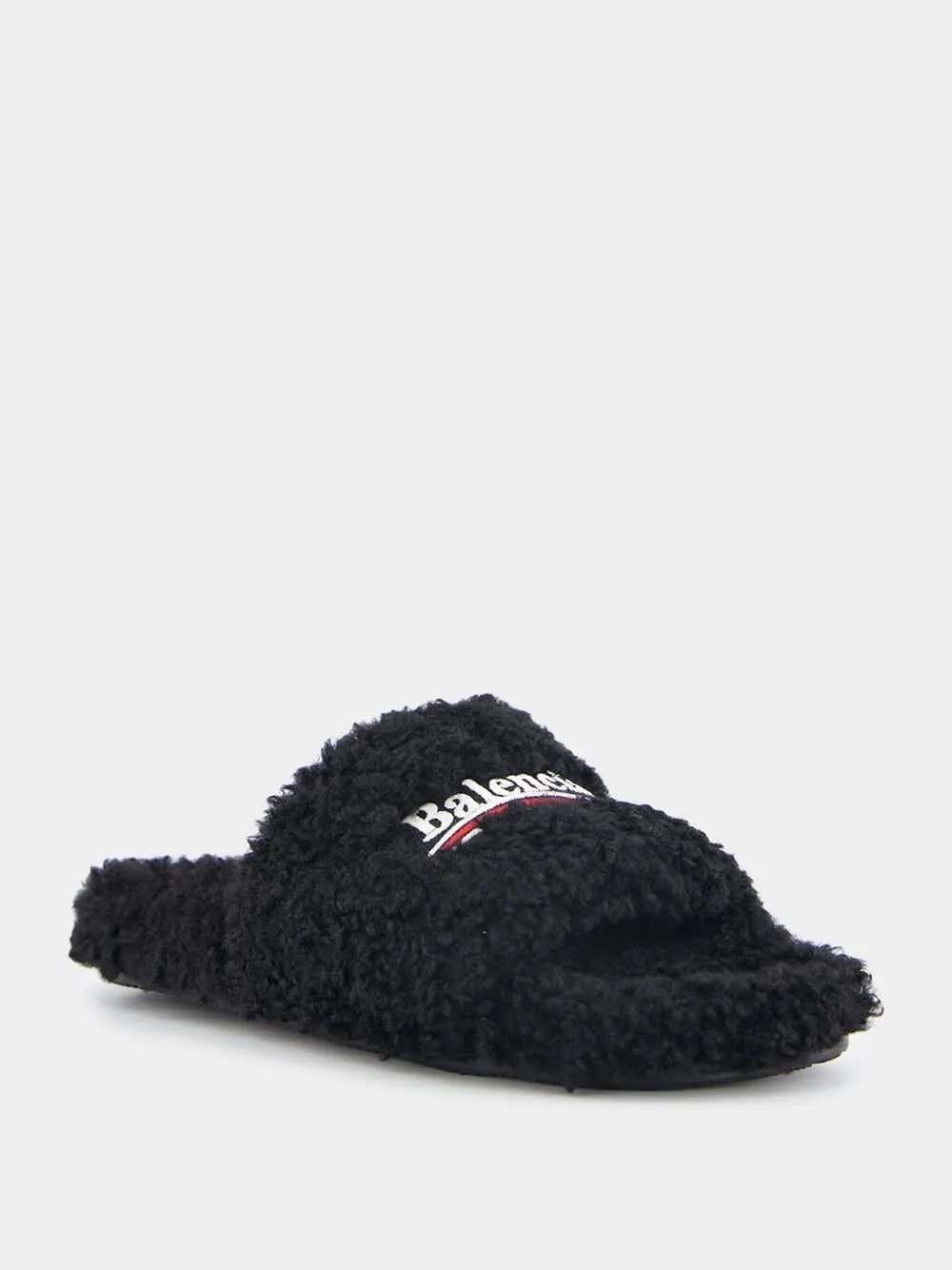 Furry Slide Sandal