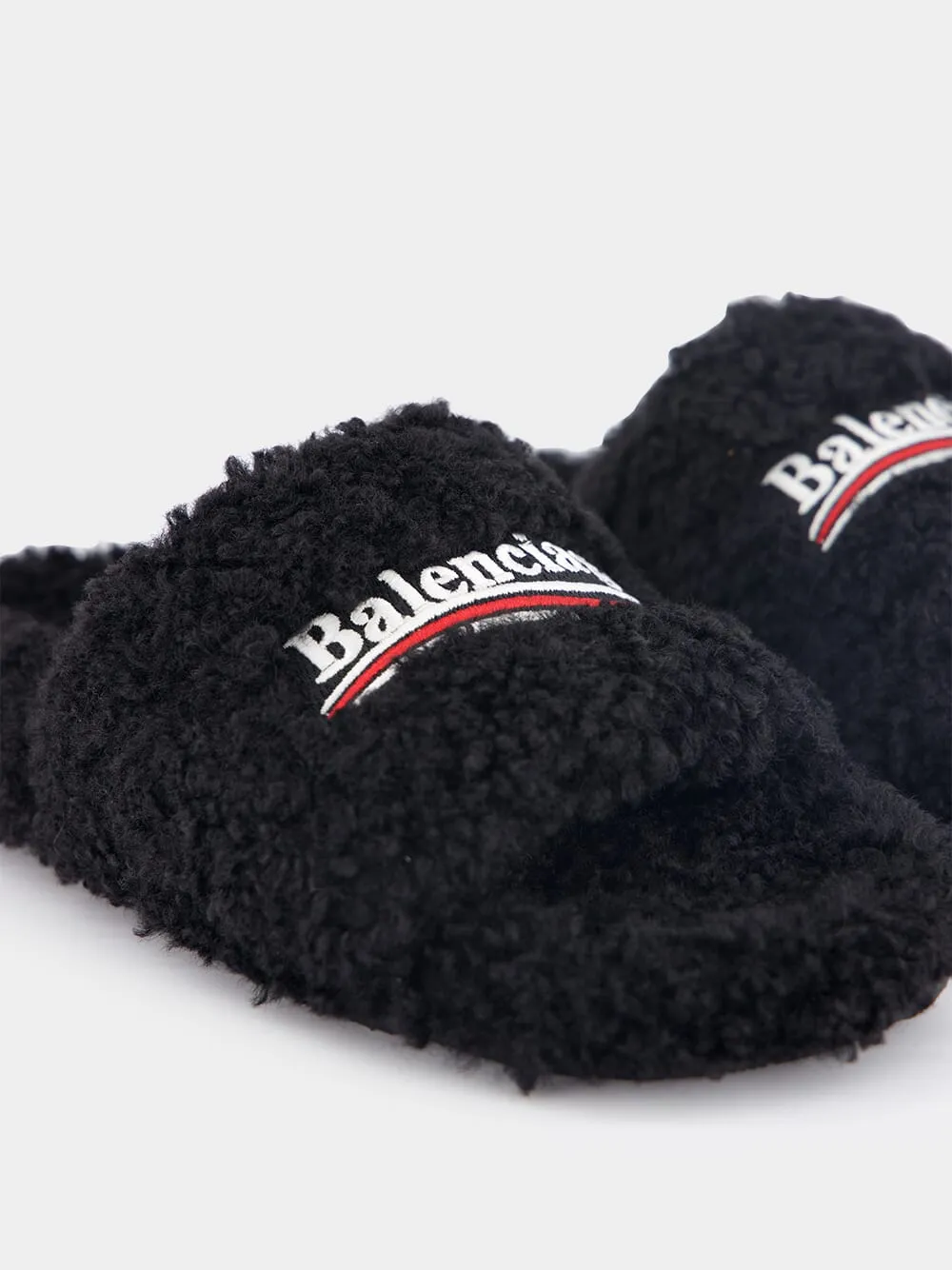 Furry Slide Sandal