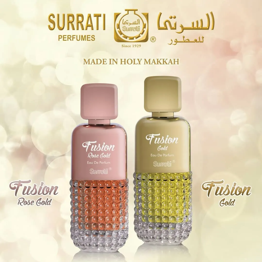 FUSION ROSE GOLD Eau De Parfum by Surrati, 100 ml