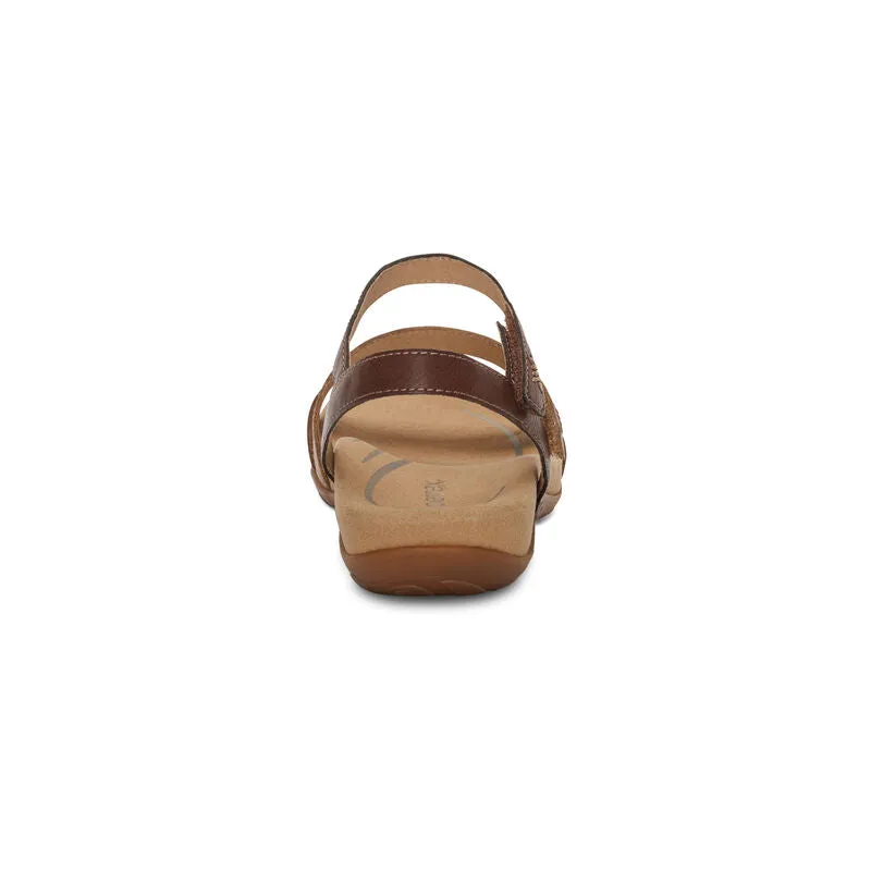 Gabby Adjustable Quarter Strap Sandal - Cognac-Multi - SE314