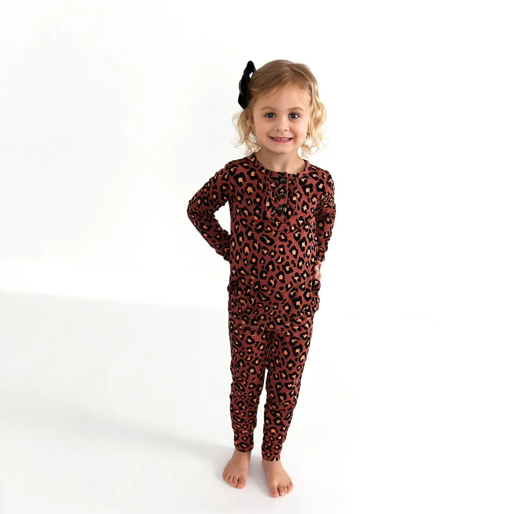 Gigi and Max Sienna Leopard Ruffle 2pc Set