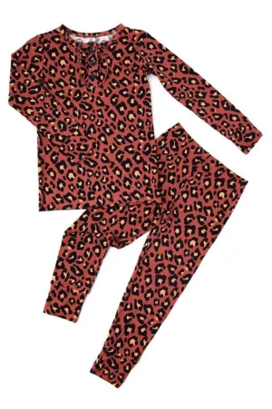 Gigi and Max Sienna Leopard Ruffle 2pc Set