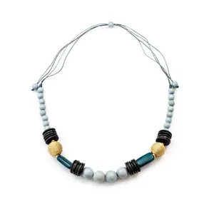 Grey Bead Necklace - Bombon Artisan Necklace