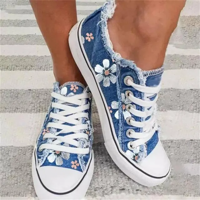 GS Summer Low | Leuke lage sneaker met bloemenprint voor dames
