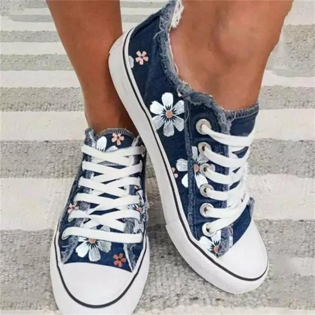 GS Summer Low | Leuke lage sneaker met bloemenprint voor dames