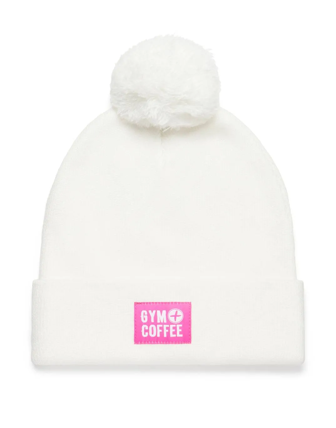 Gym Coffee Knit  Beanie - White