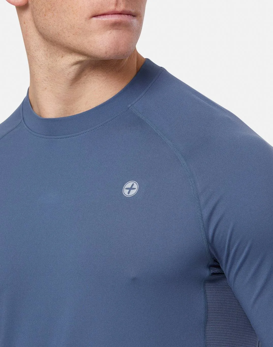 Gym Coffee Relentless Long Sleeve Tee (Mens) - Thunder Blue