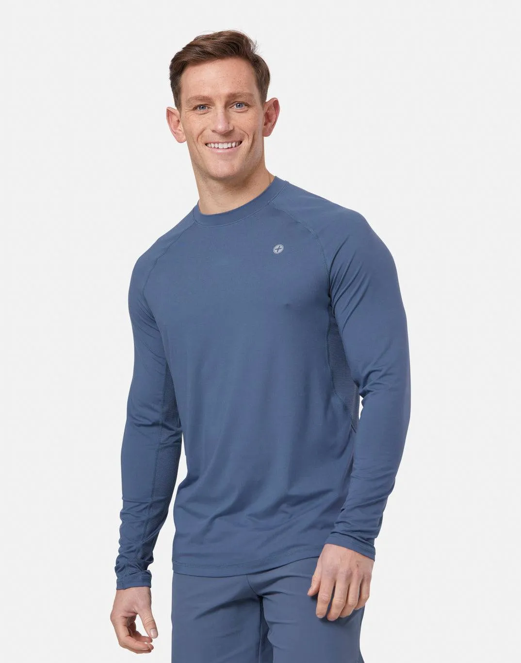 Gym Coffee Relentless Long Sleeve Tee (Mens) - Thunder Blue
