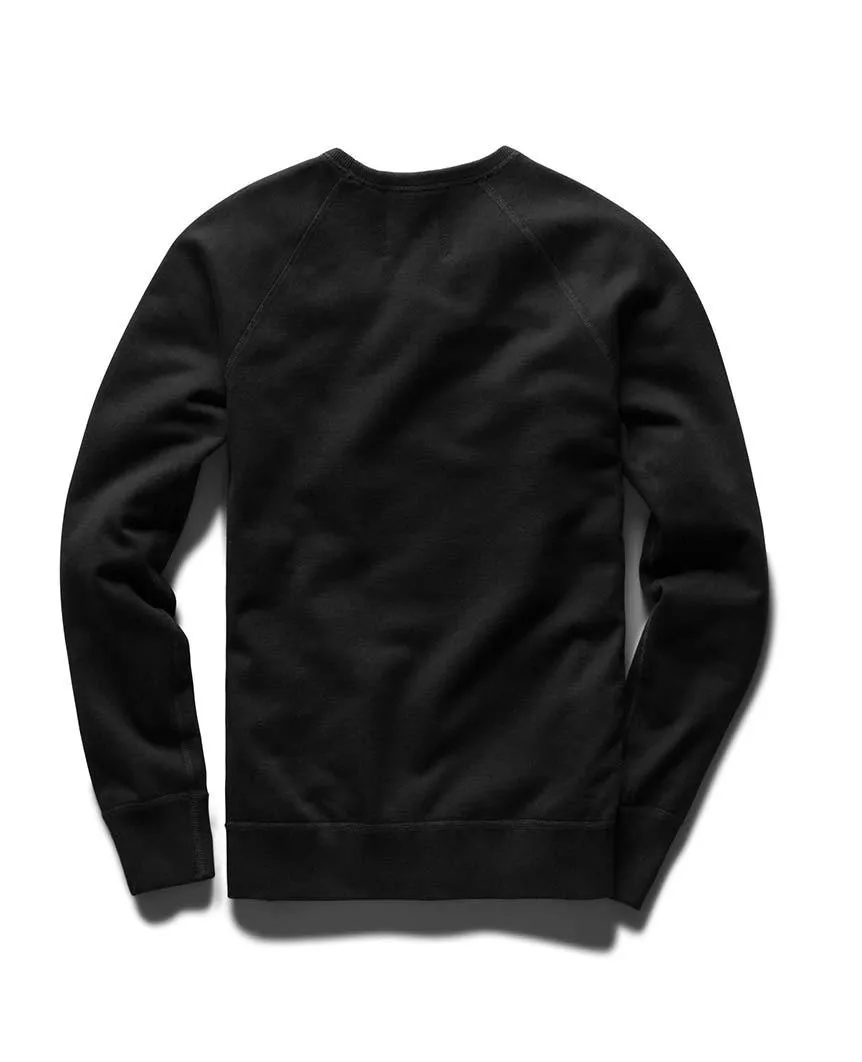 Gym Logo Crewneck Midweight Terry Black