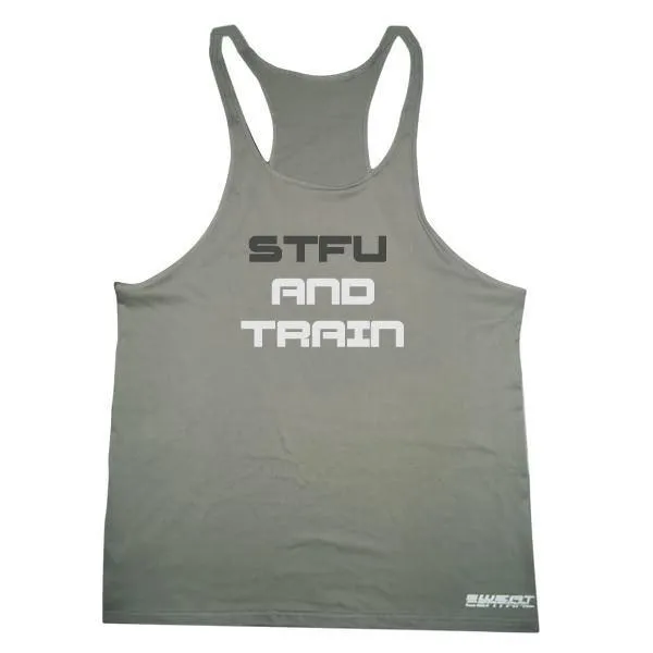Gym Singlet STFU AND TRAIN - Size L