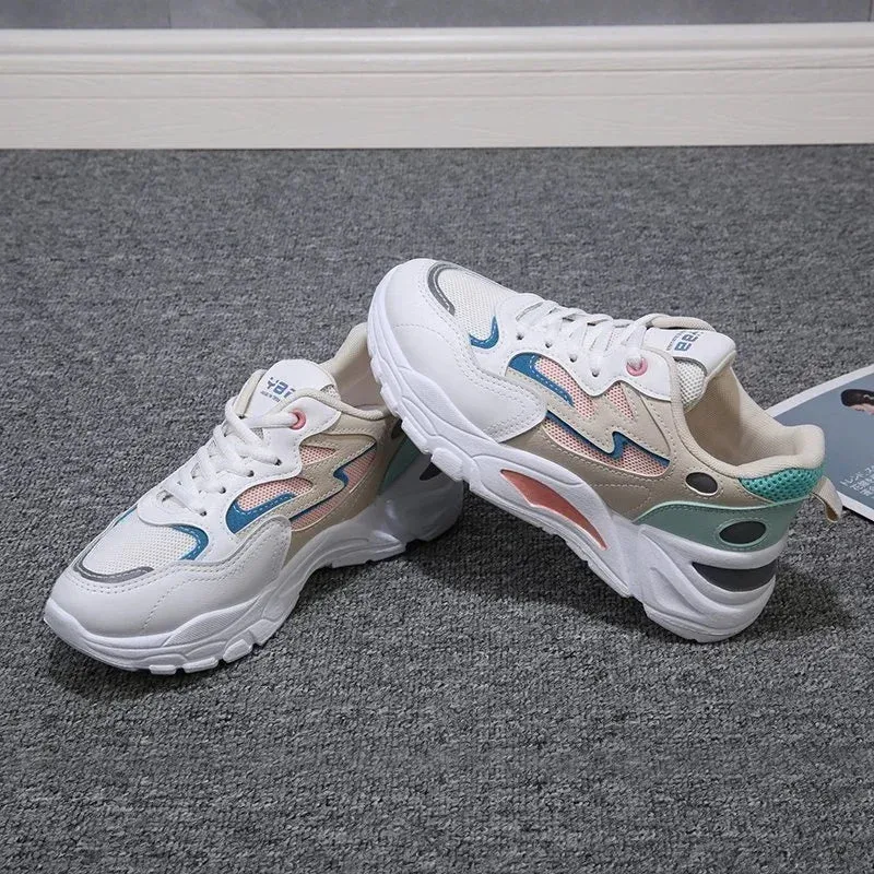 Height Increasing Chunky Sneakers Women Platform Shoes New Fashion Breathable Mesh Sport Women's Sneaker Casual Sneakers