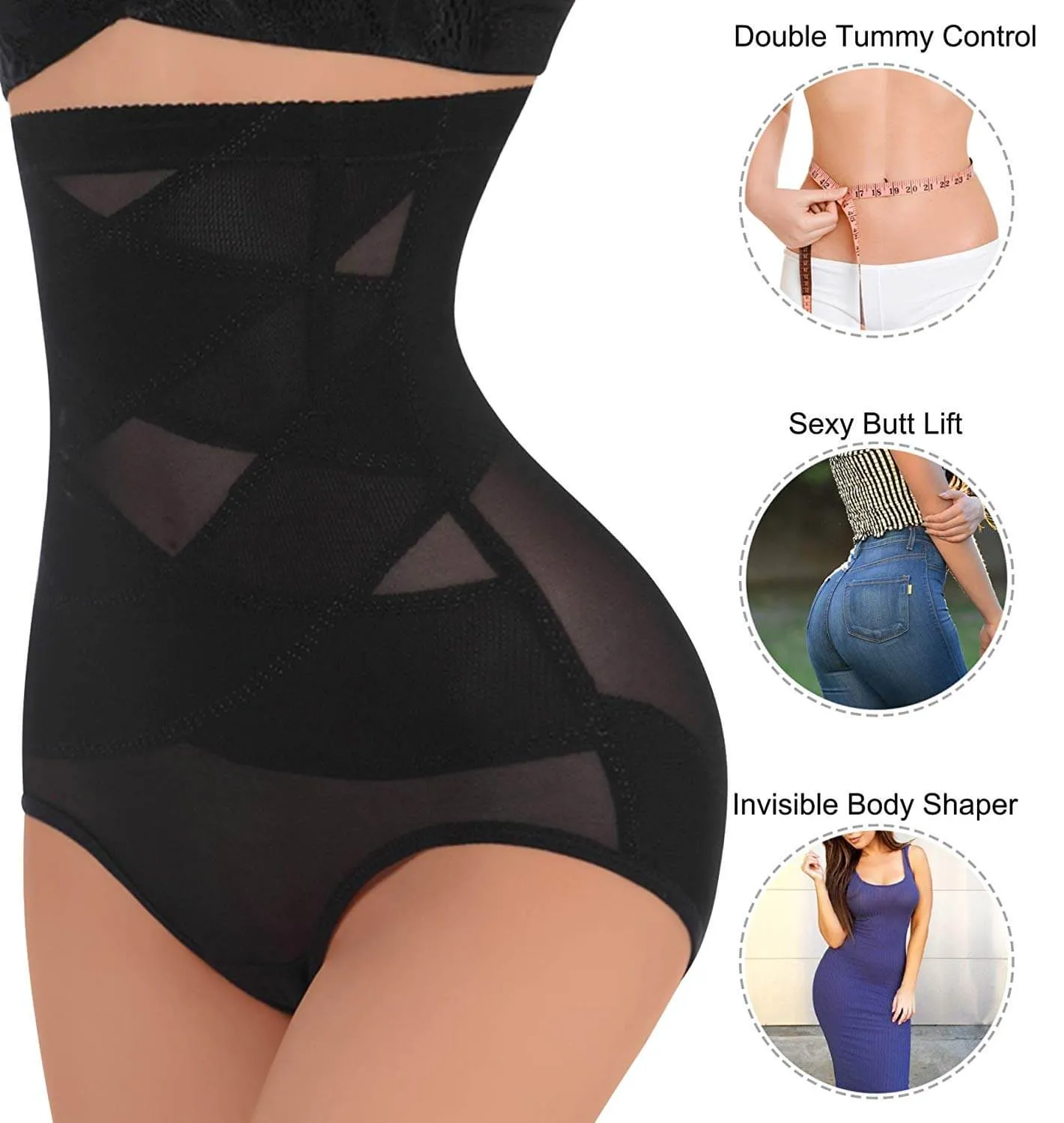 High-Waist Double Tummy Control Panty