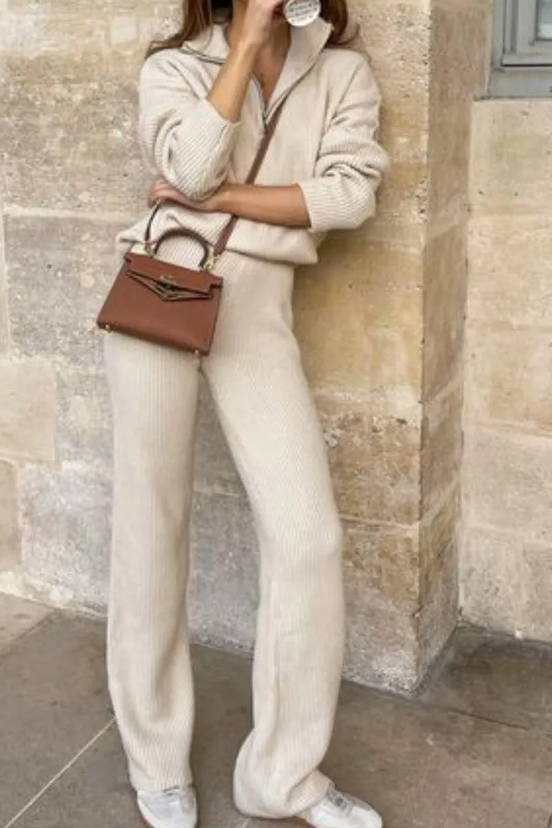 HUT1115 Cozy Ribbed Lounge Set
