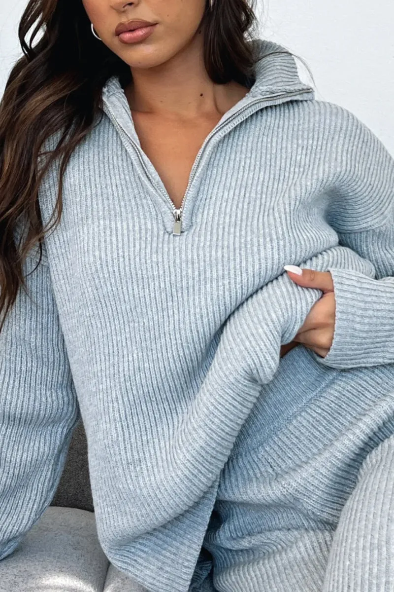 HUT1115 Cozy Ribbed Lounge Set