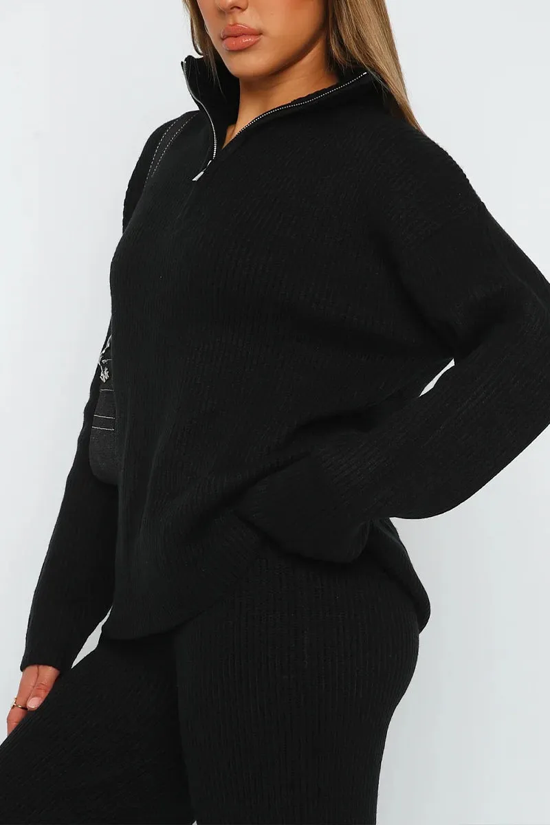 HUT1115 Cozy Ribbed Lounge Set