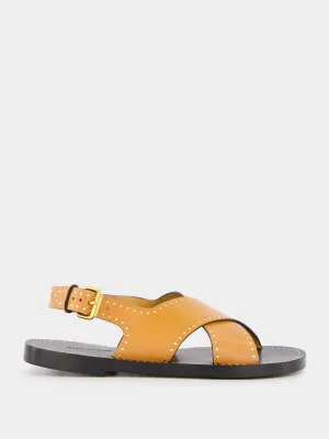 Jane Studded Leather Sandals