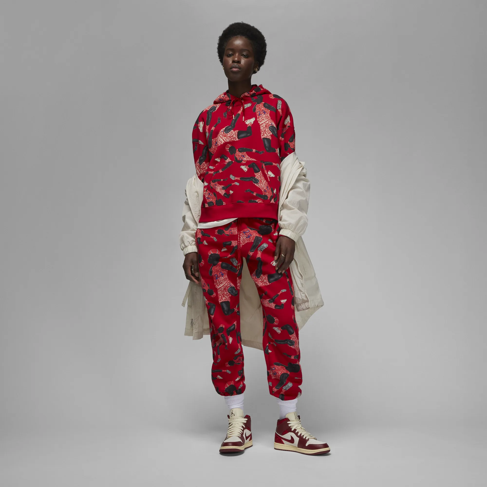 Jordan Artist Series by Packer Duncan Sweatpants 'Red'