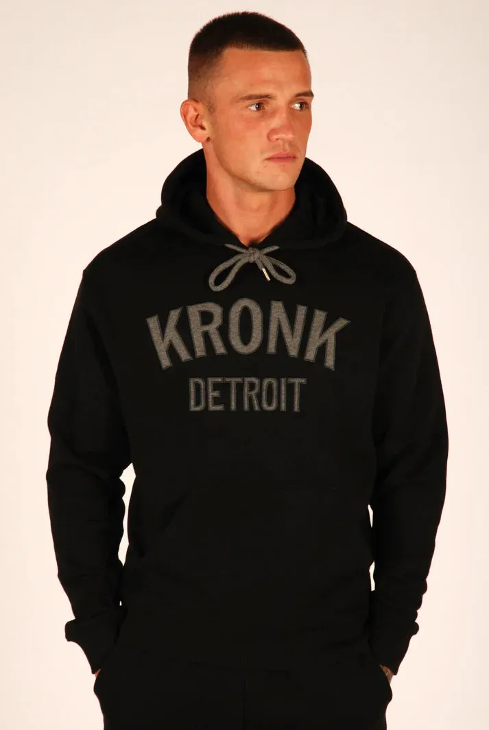 KRONK DETROI HOODIE-CHARCOAL