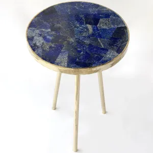 Lapis Lazuli Round Coffee Side Table