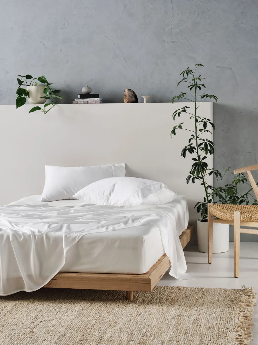 LINEN HOUSE TENCEL SHEET SET - WHITE