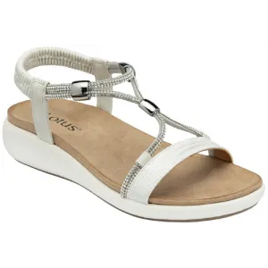 Lotus Bruna White Sandals