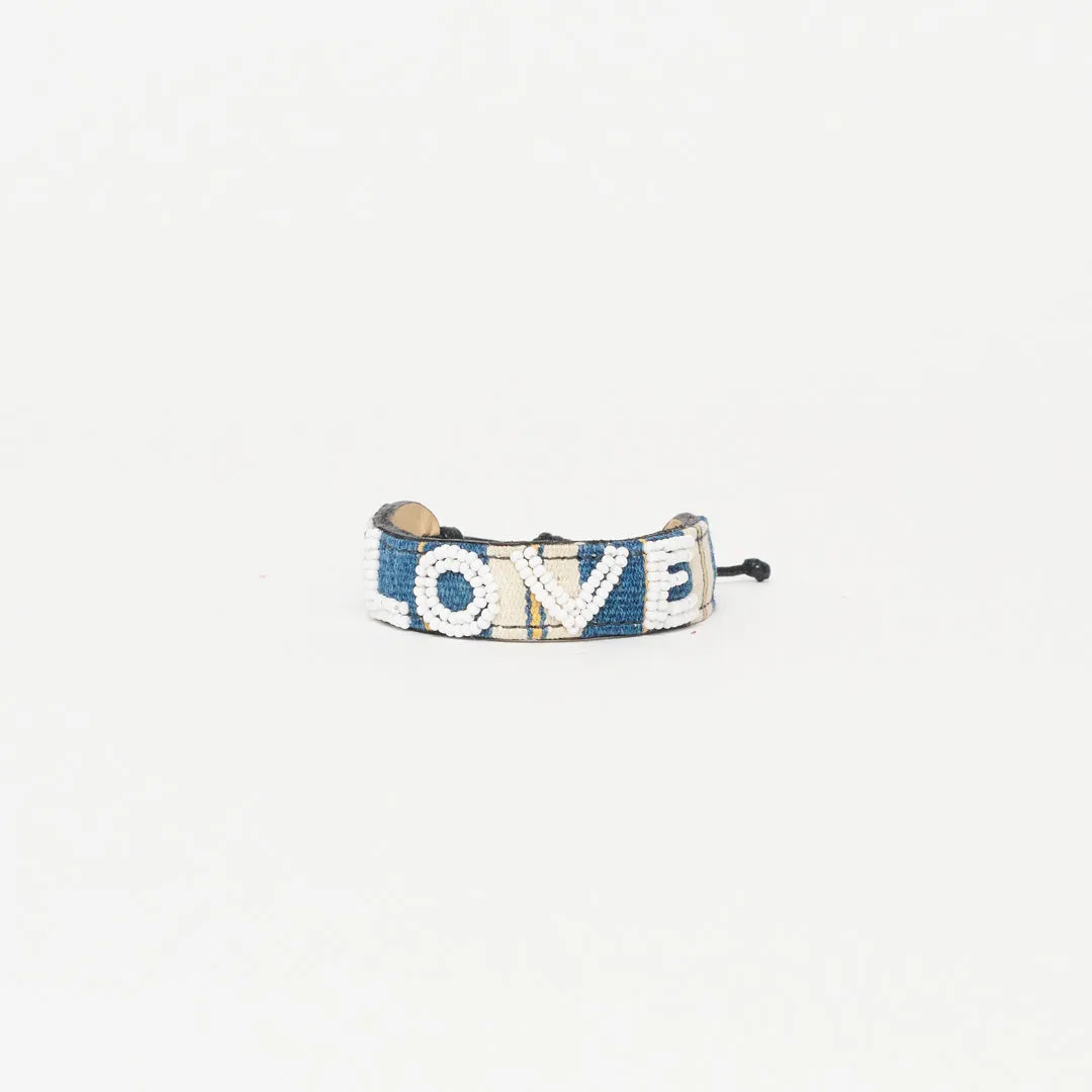 Mara Baule LOVE Bracelet - White