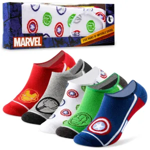 Marvel Mens Socks, Marvel No Show Socks for Men