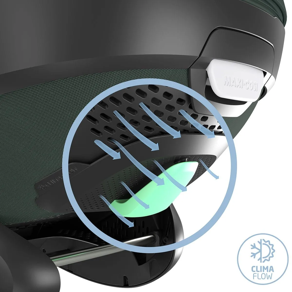 Maxi Cosi Pebble 360 PRO 2 Car Seat and Base - Twillic Green