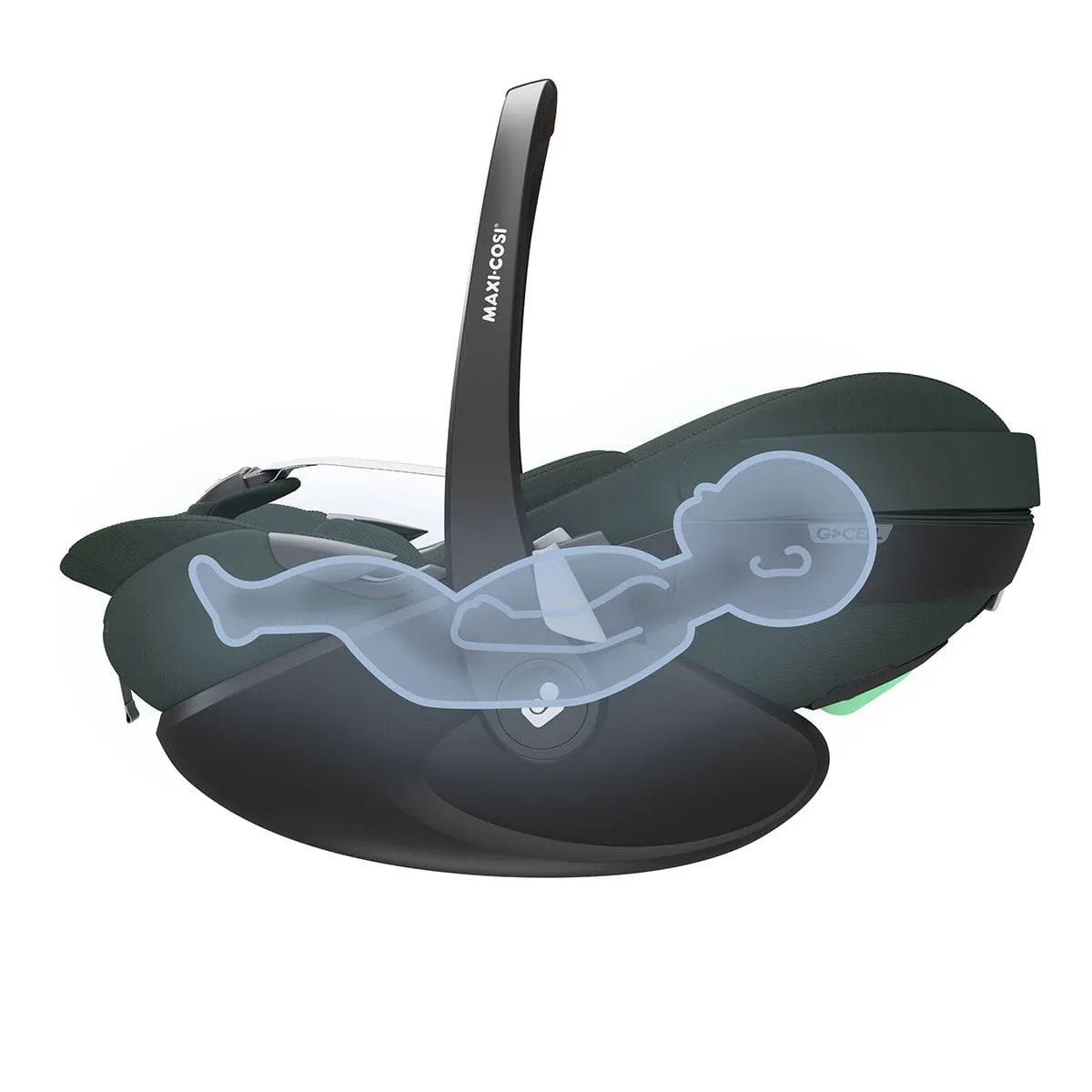 Maxi Cosi Pebble 360 PRO 2 Car Seat and Base - Twillic Green