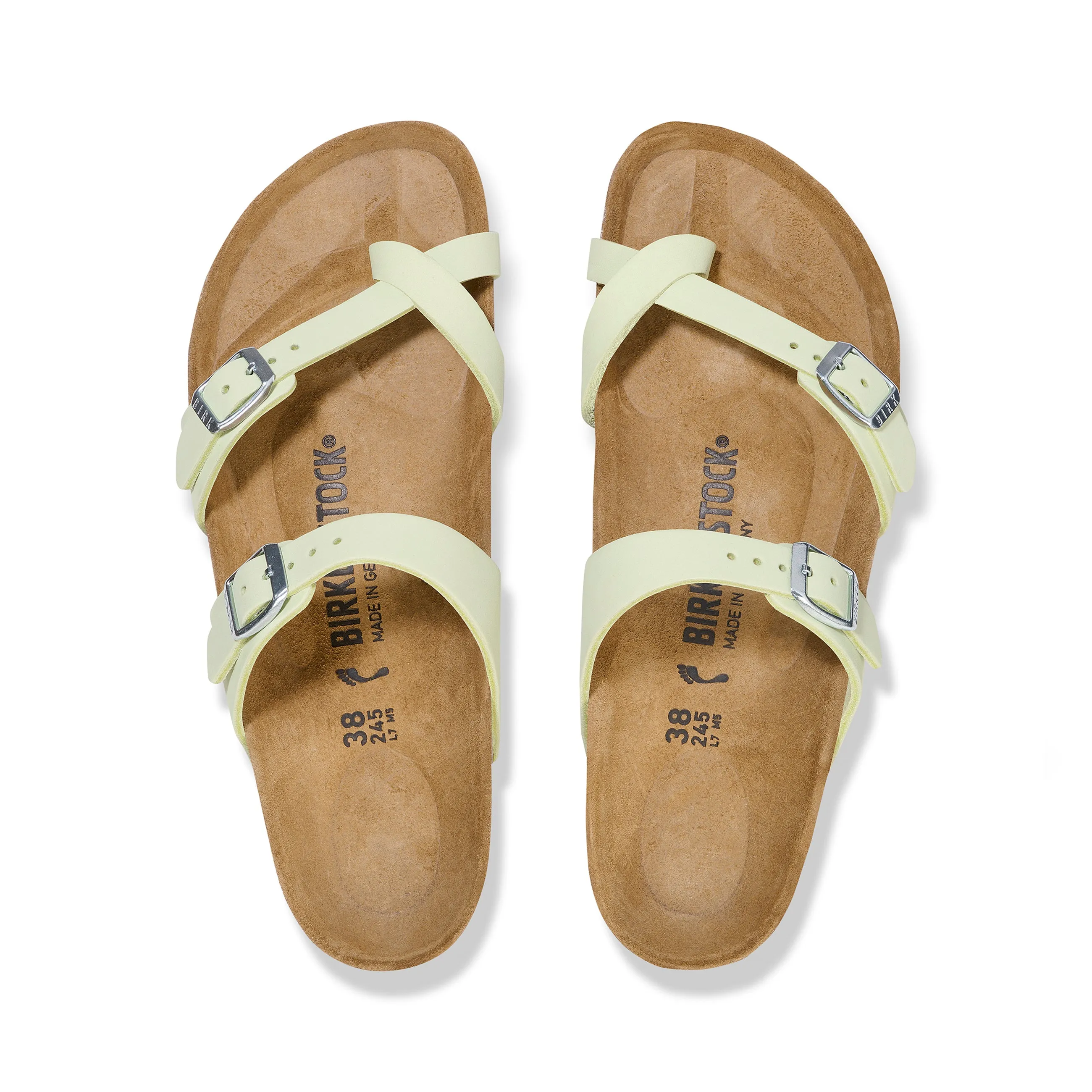 Mayari Faded Lime Nubuck Leather