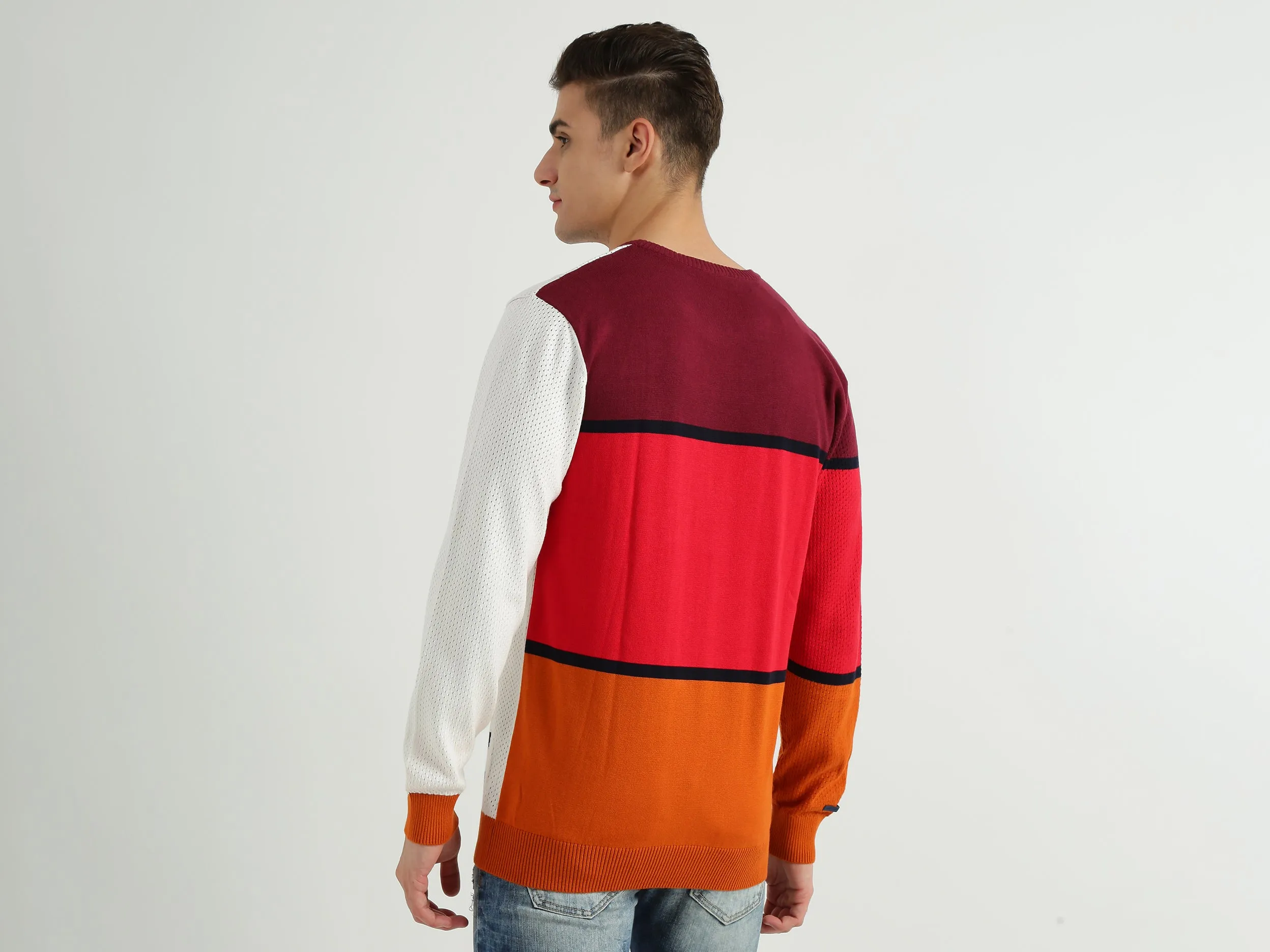Mens Colourblocked Sweater