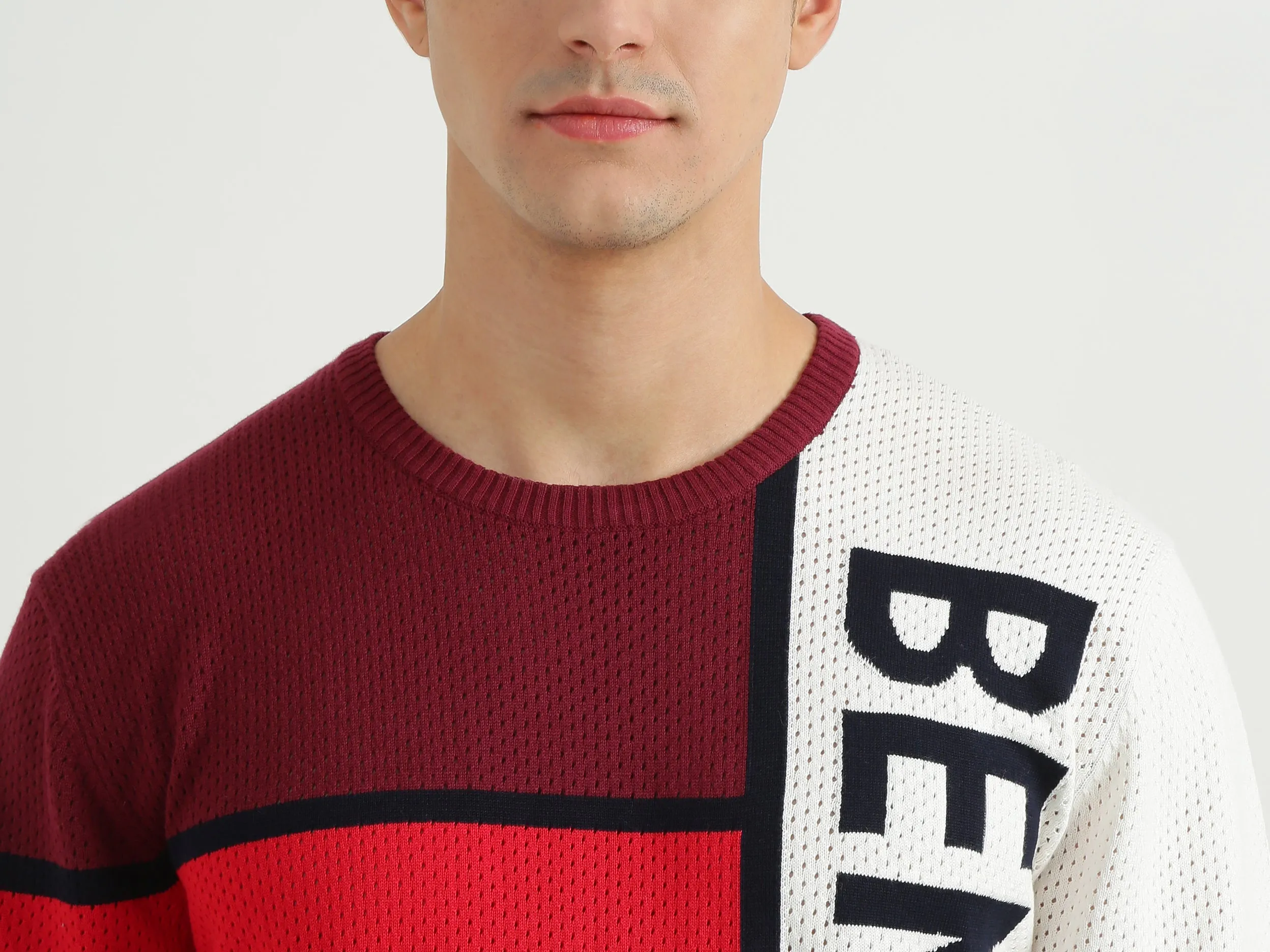 Mens Colourblocked Sweater