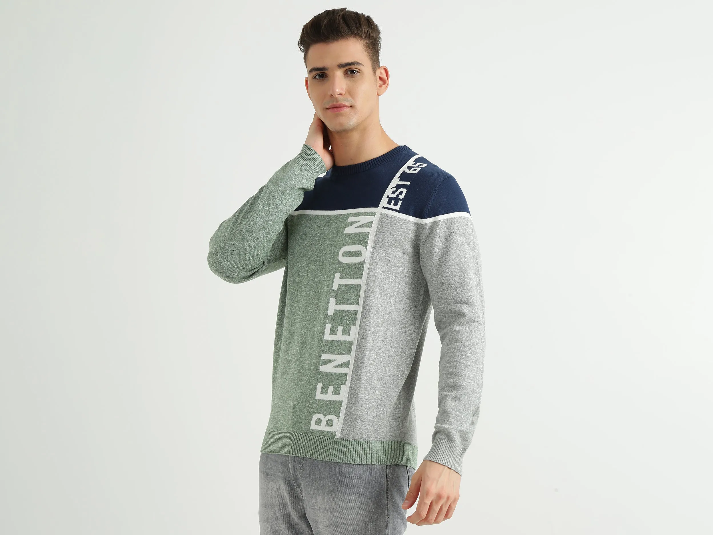 Mens Colourblocked Sweater