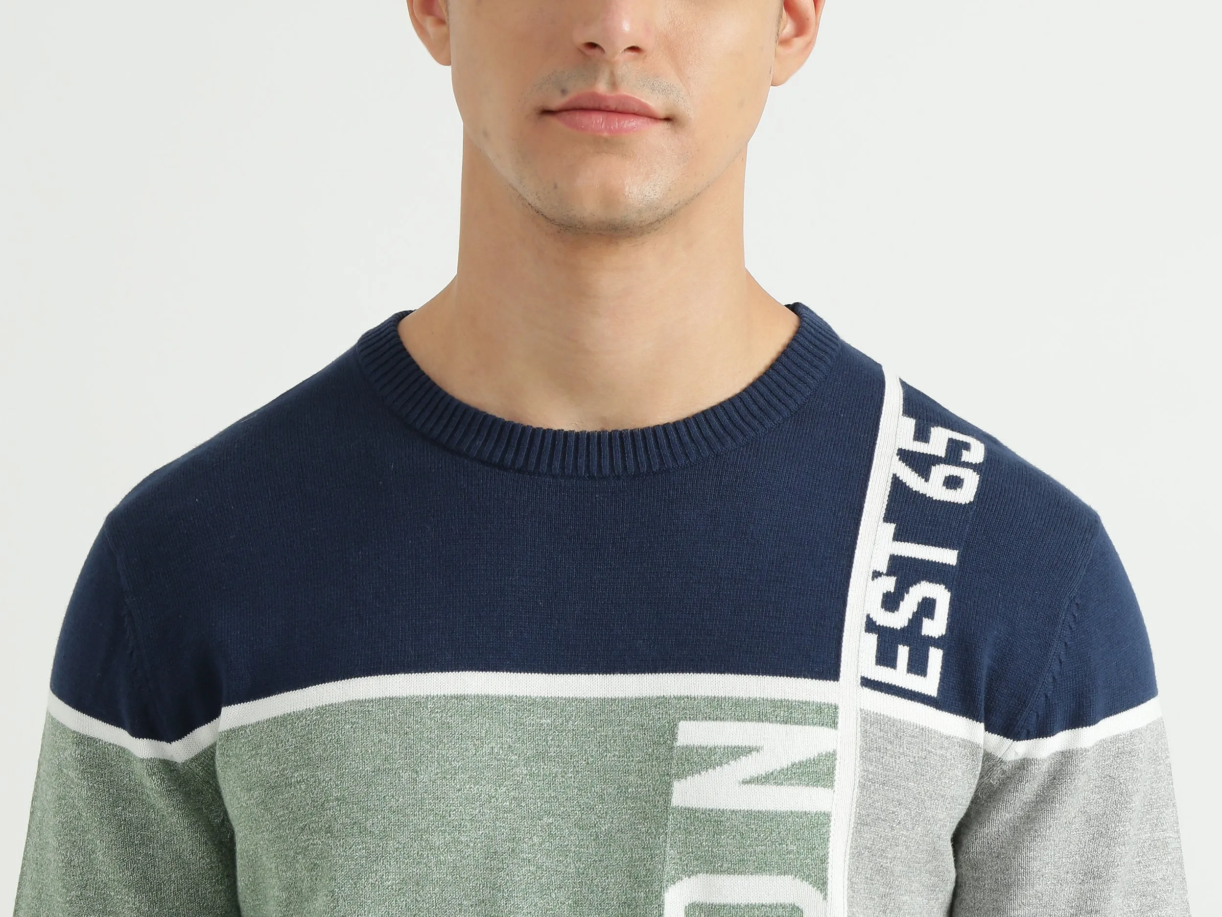 Mens Colourblocked Sweater