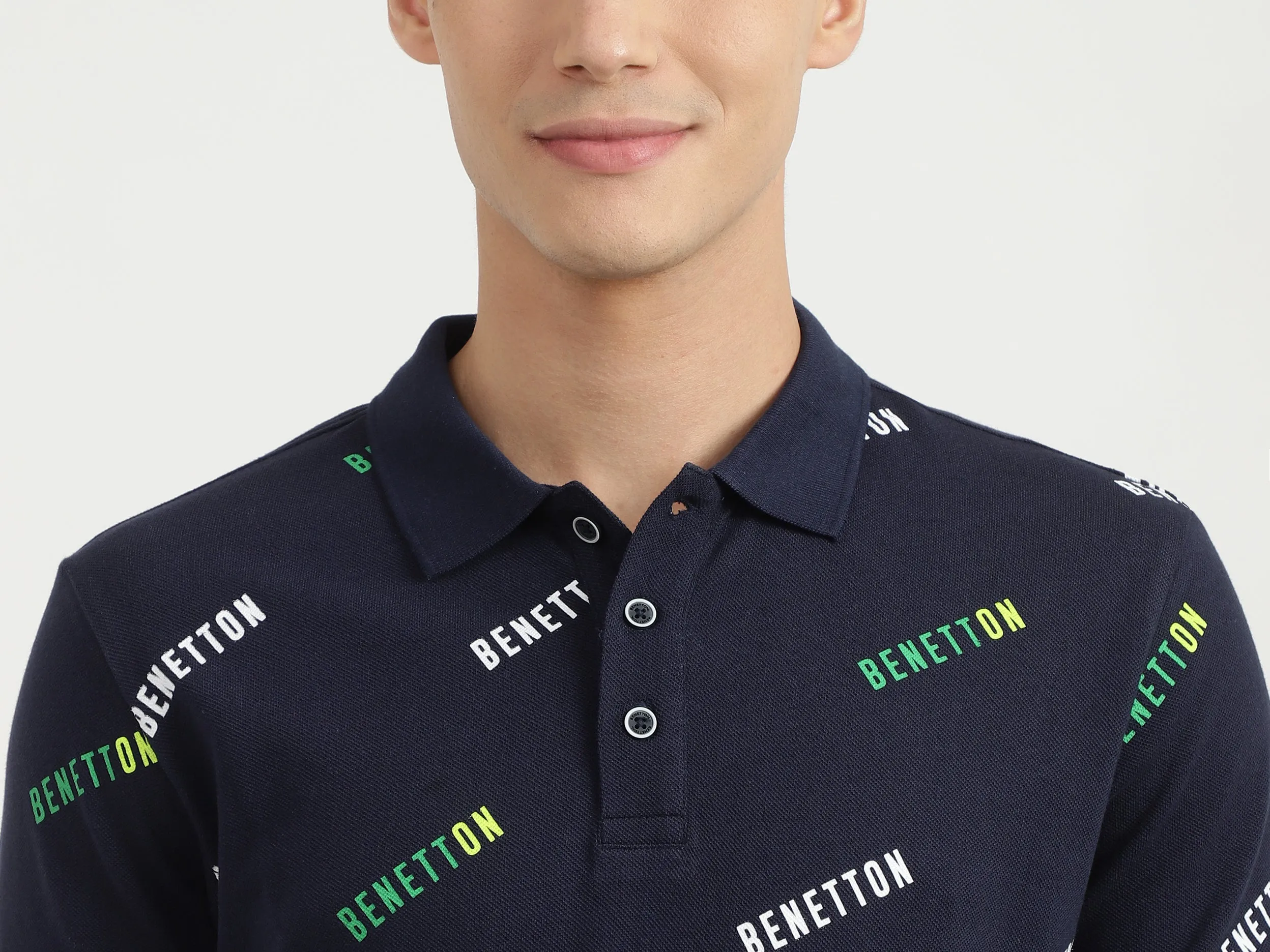 Mens Short Sleeve Printed Polo
