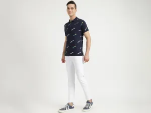 Mens Short Sleeve Printed Polo