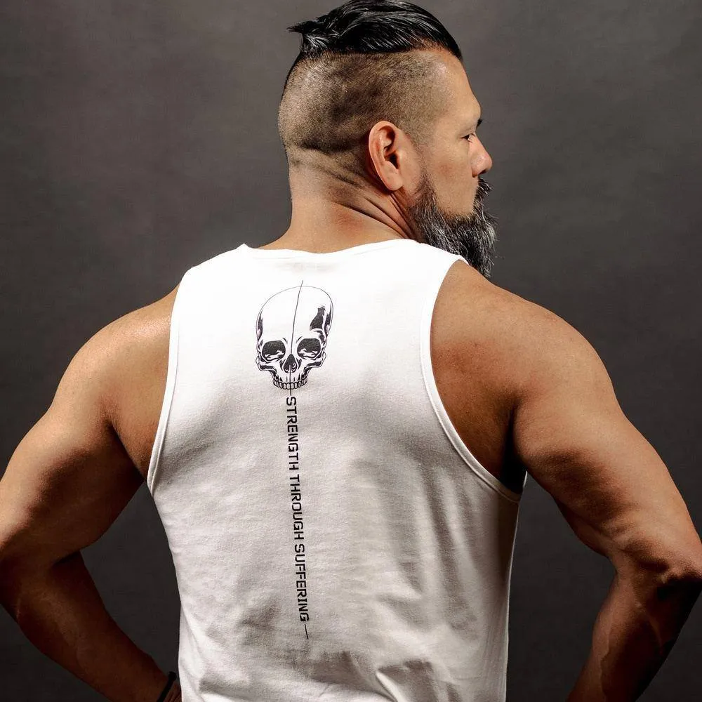 Men's Strength Through Suffering Tank - White