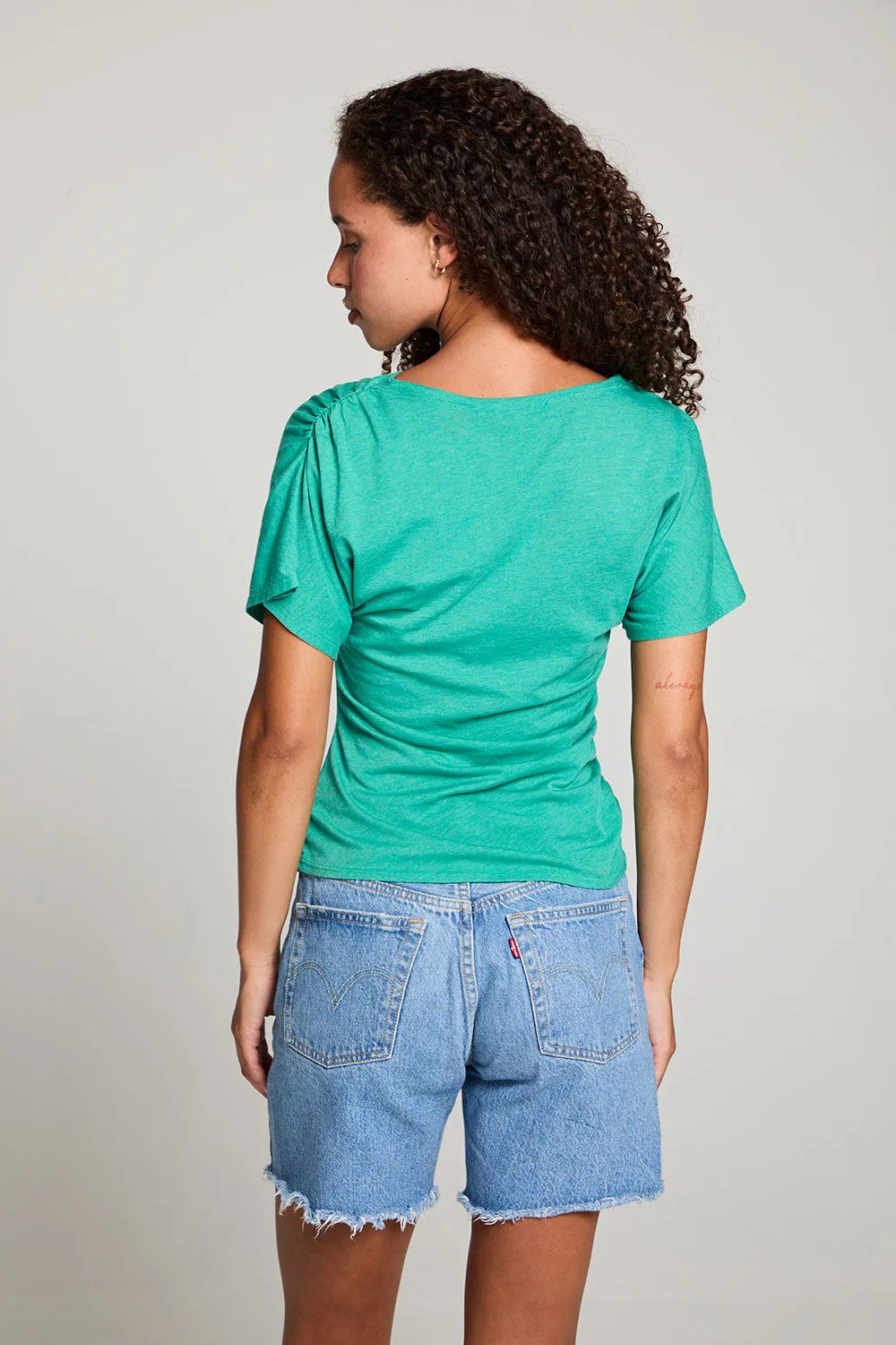 Mia Clover Green Tee