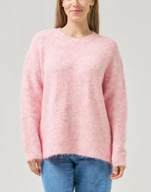 Mira Cosy Crew Wool Knit - Pink