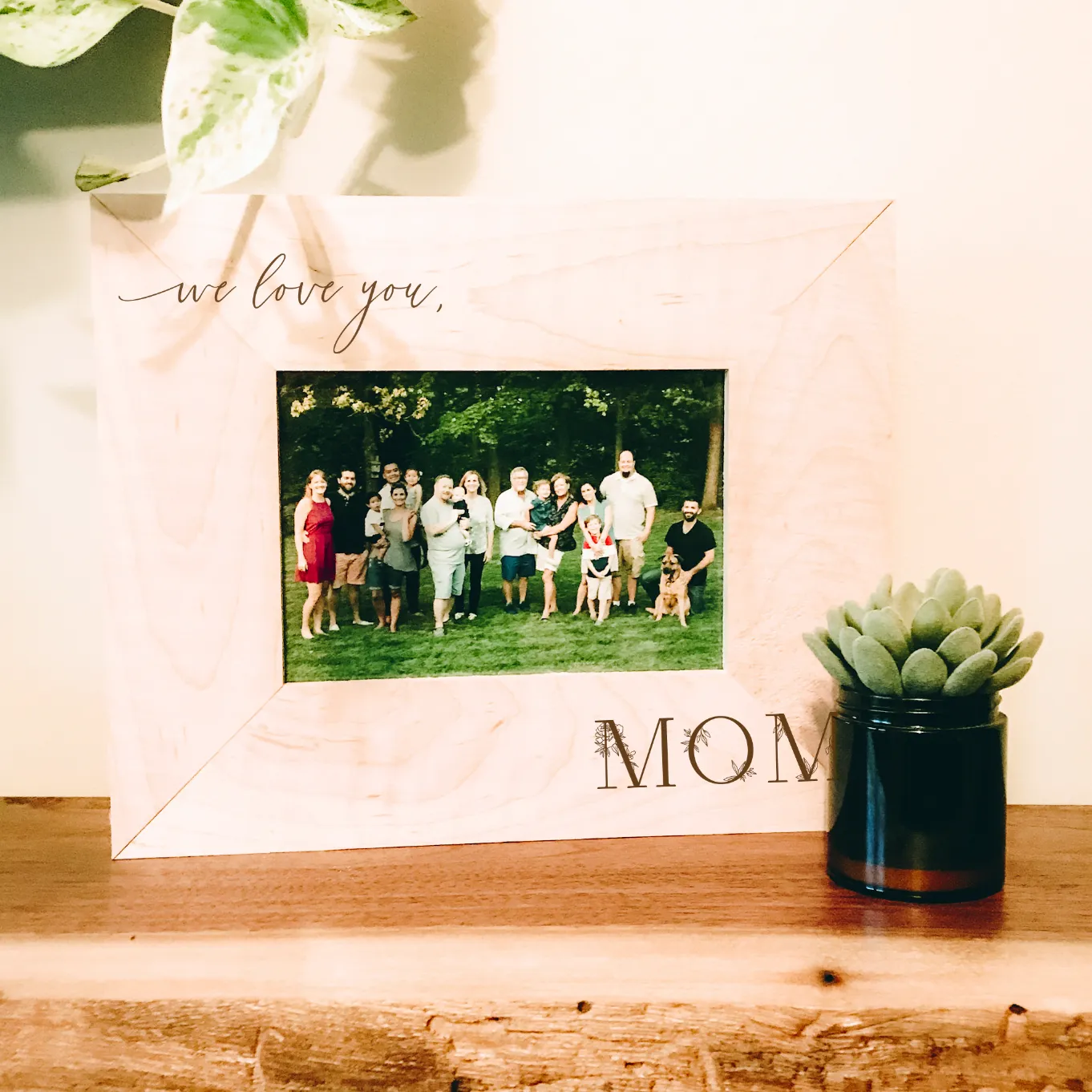 Mom & Grandma Hard Wood Frame