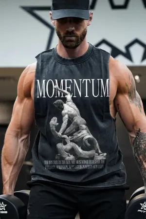 Momentum Printed Men's Washed Vest