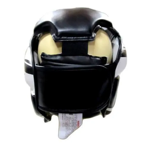MORGAN FULL COMBAT STYLE FULL FACE HEAD GUARD BOXING PROTECTOR HEAD GEAR